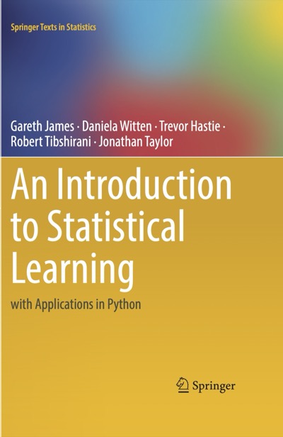 An Introduction to Statistical Learning cover